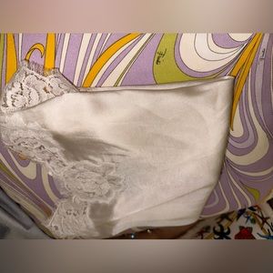 Dolce & Gabbana white silk and lace camisole fw19